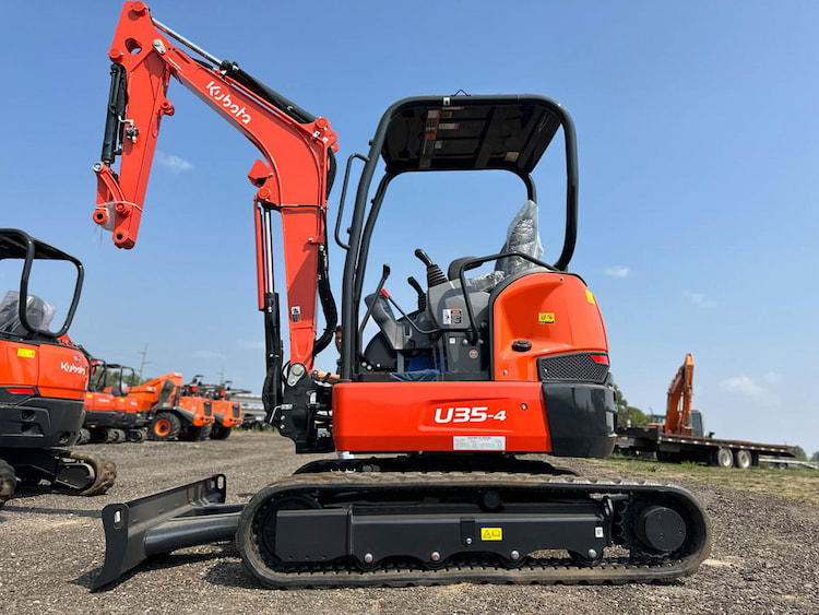 Kubota U35-4 KUBOTA EXCAVATOR,RUB TKS,CAB,ANGLE BLADE Mini Excatator 2023 - 233156