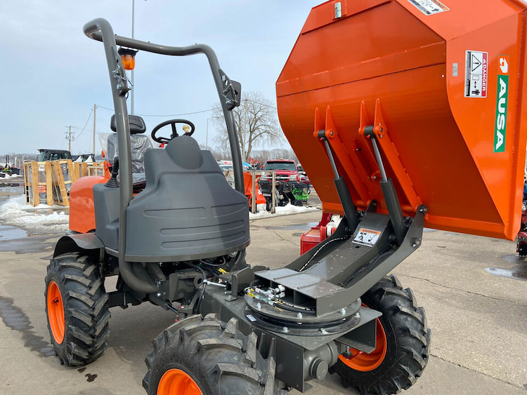 Ausa D150AHG AUSA ARTICULATING DUMP SWIVEL HOPPER,HYD,21HP Articulating Wheel Dumper 2023 - 233828