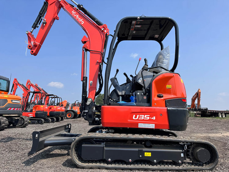 Kubota U35-4 KUBOTA EXCAVATOR,W/RUB TRACKS,CANOPY Mini Excatator 2023 - 236477