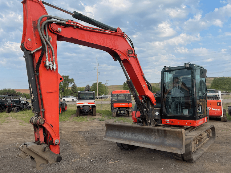 KUBOTA KX080 KUBOTA EXCAVATOR,CAB,A/C,BLADE,BKT Mini Excatator 2018 - 156613