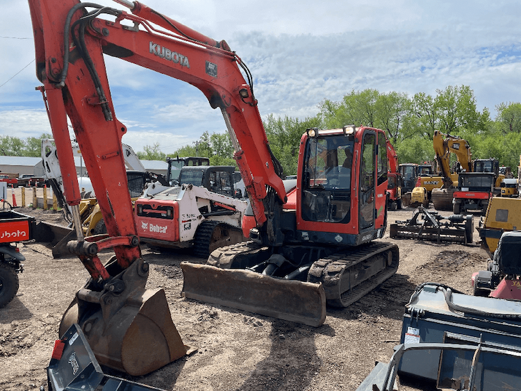 KUBOTA KX080 KUBOTA EXCAVATOR,CAB-HTR-AIR,RUBBER TRACKS Mini Excatator 0 - 48480