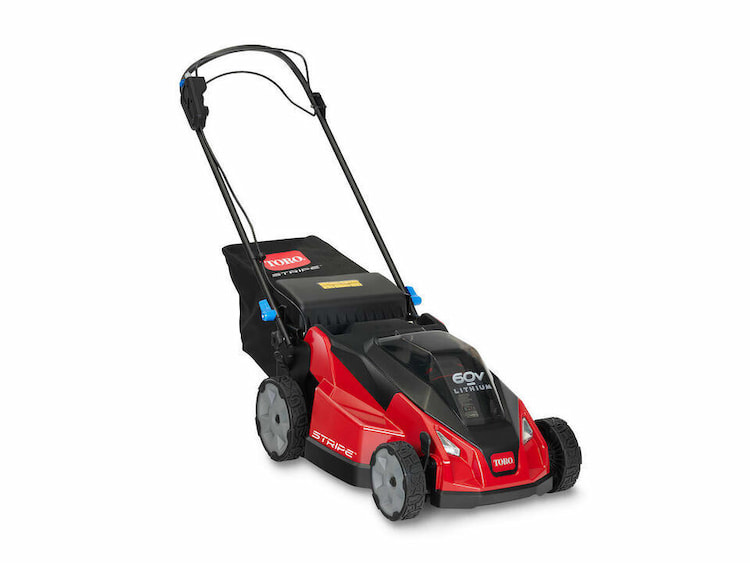 Toro 60V MAX Stripe 21 21621  TORO 21  STRIPE 60V,6.0 ah,+RWD,HW,SUPR BAGR,LIGHT Self-Propelled Lawn Mower 2023 - 231036